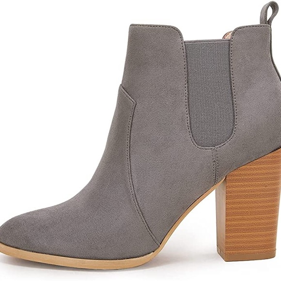 *NEW* Omysky Women's Pointed Toe Ankle Boot grey size 7 - Picture 4 of 6